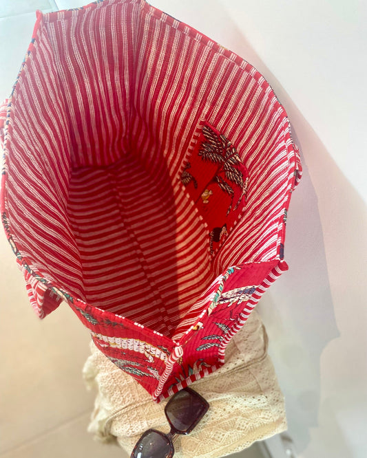 Draagtas Tropical Red