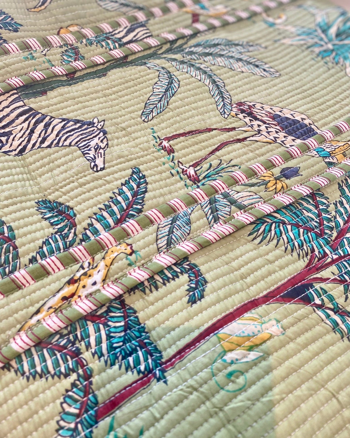 Tropical Green carrier bag