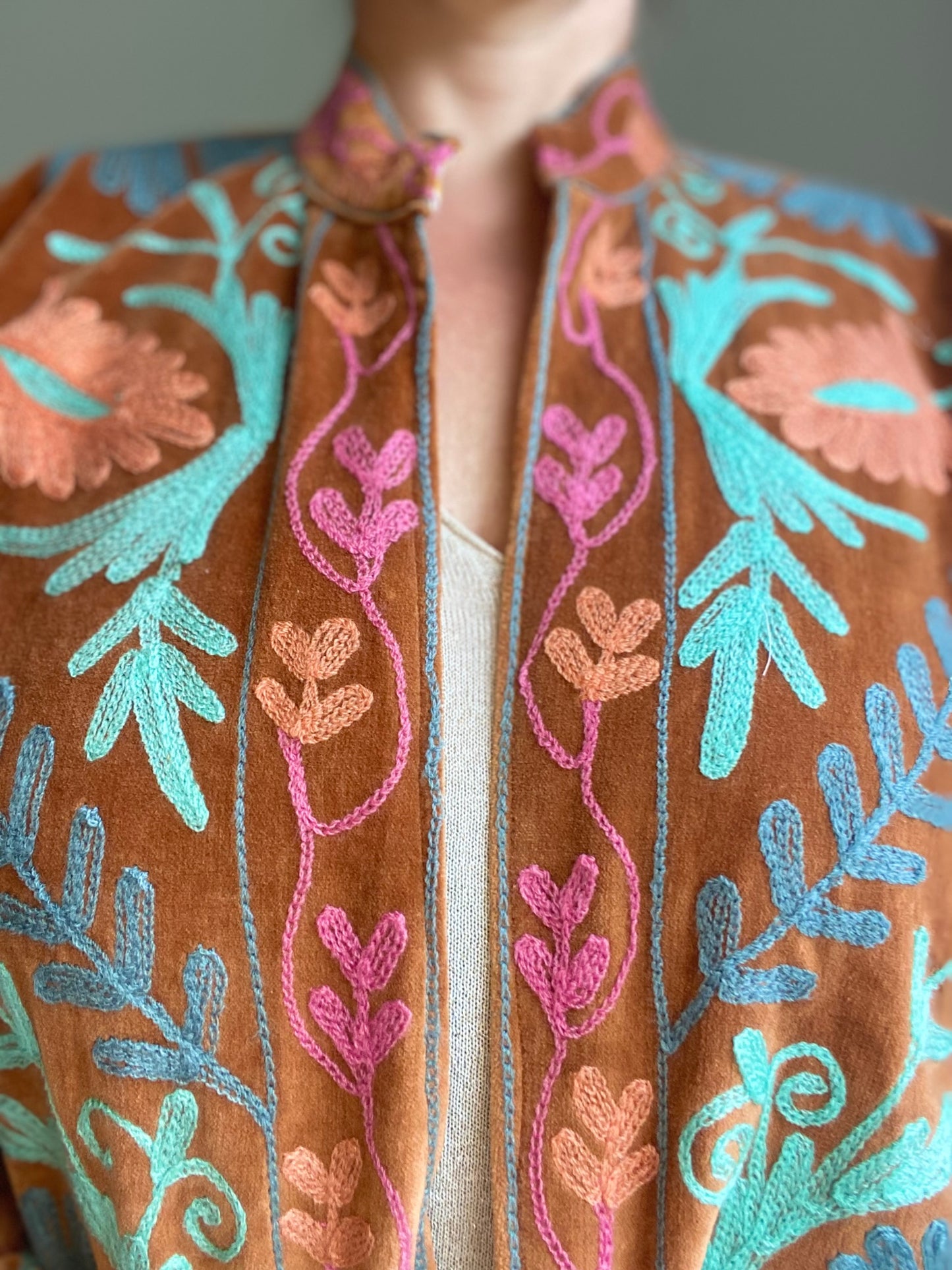 Suzani velvet jasje koper N°2