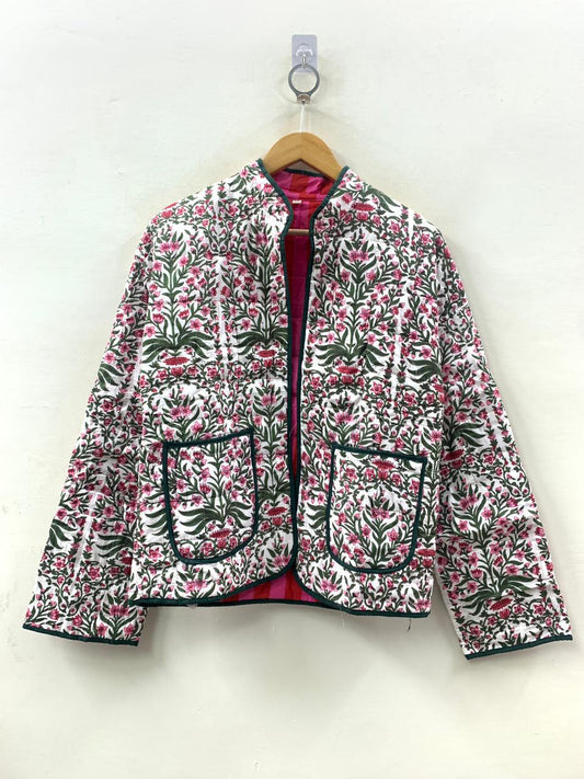 Katoenen quilted jasje Lila