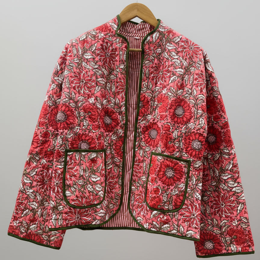 Katoenen quilted jasje Amara