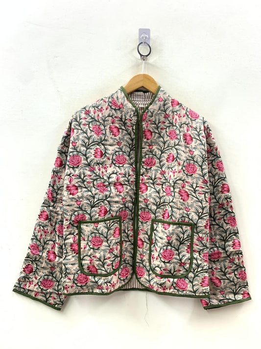 Katoenen quilted jasje Elara