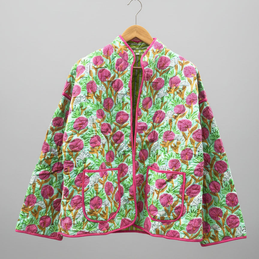 Katoenen quilted jasje Indira