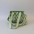 Mini Totebag - Green flowers