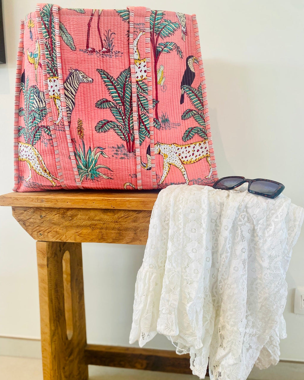 Draagtas Tropical Pink