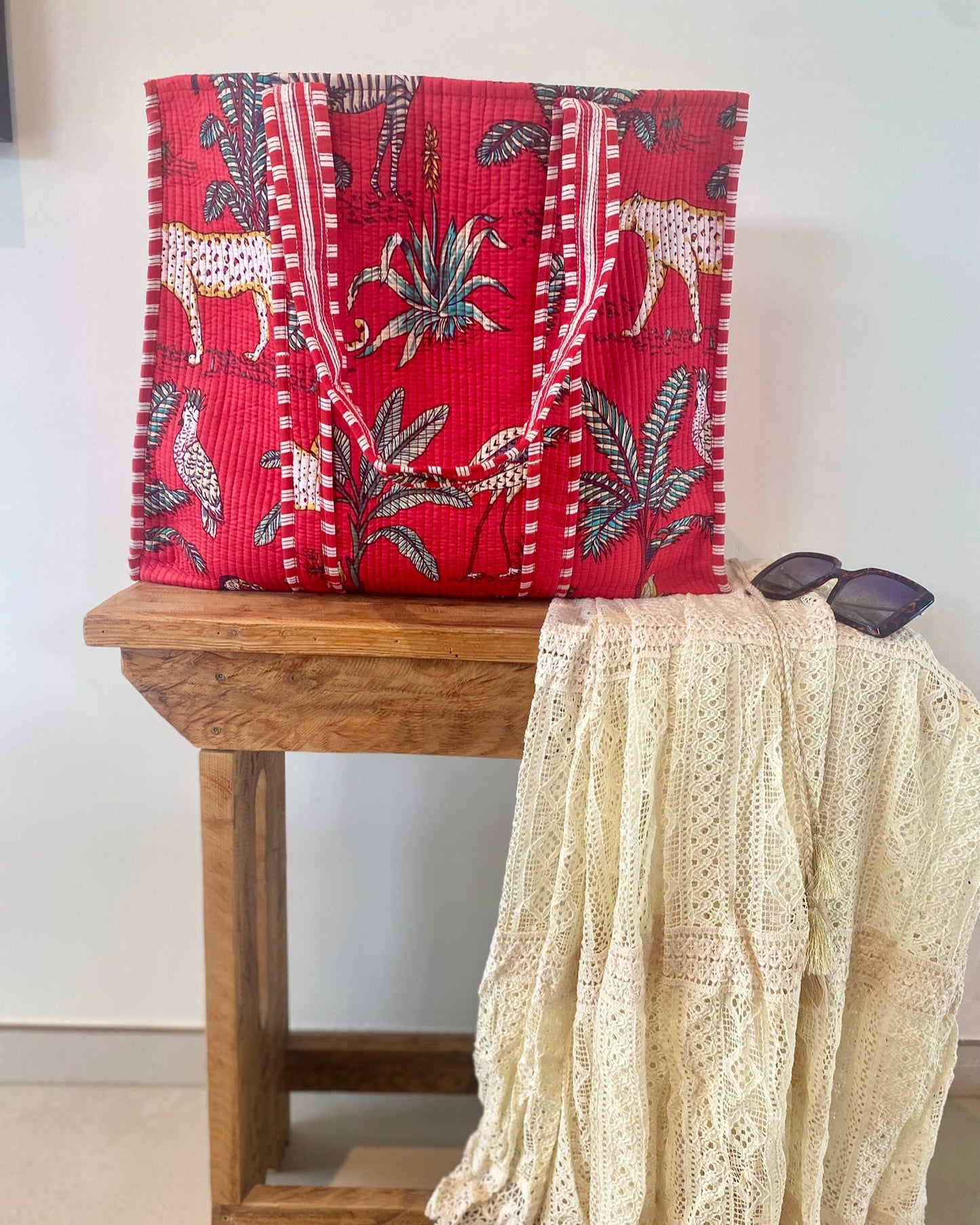 Draagtas Tropical Red