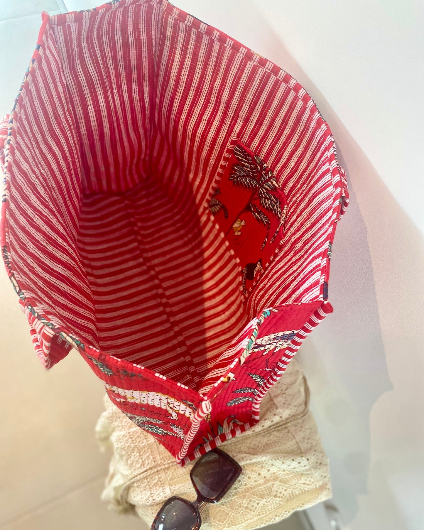 Draagtas Tropical Red