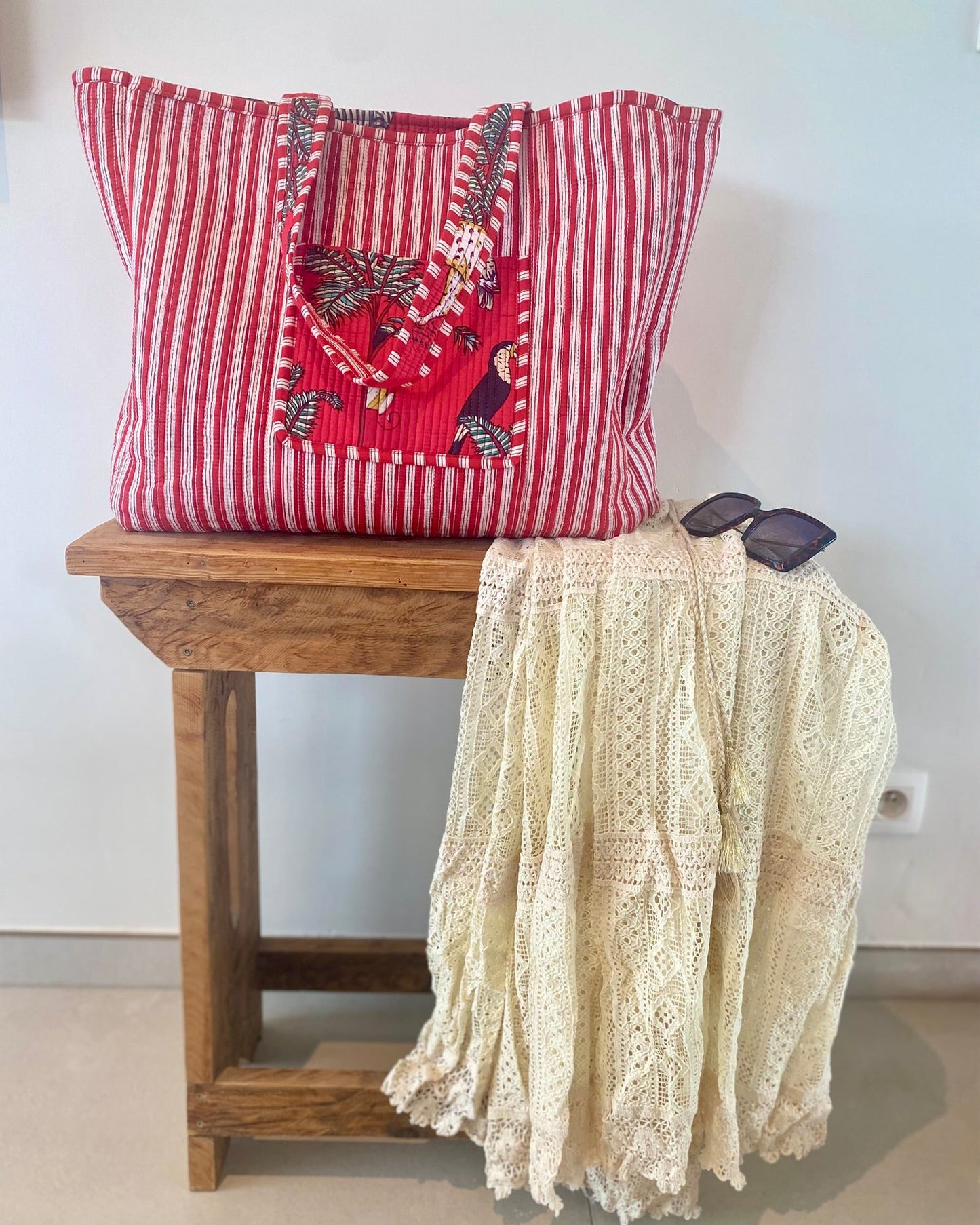 Draagtas Tropical Red