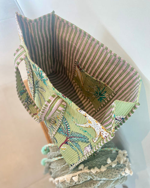 Draagtas Tropical Green
