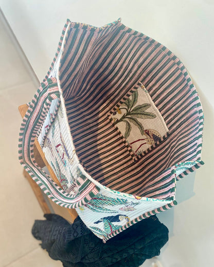 Draagtas Tropical White