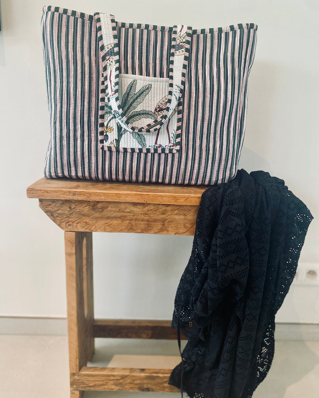 Draagtas Tropical White