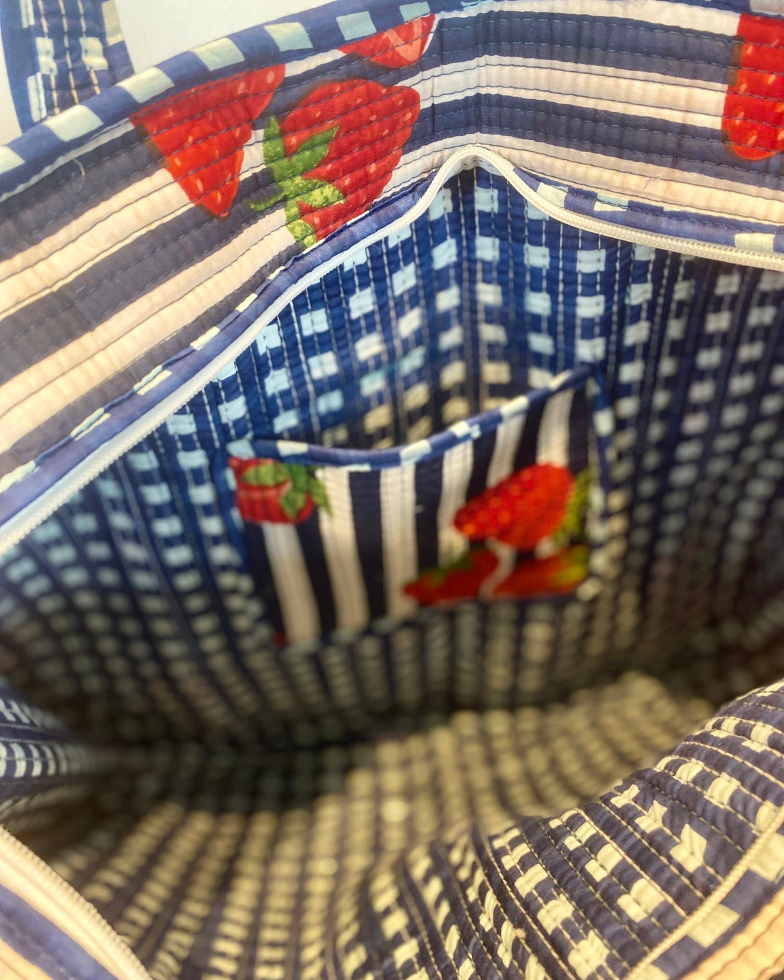 Draagtas Berry Blue met rits