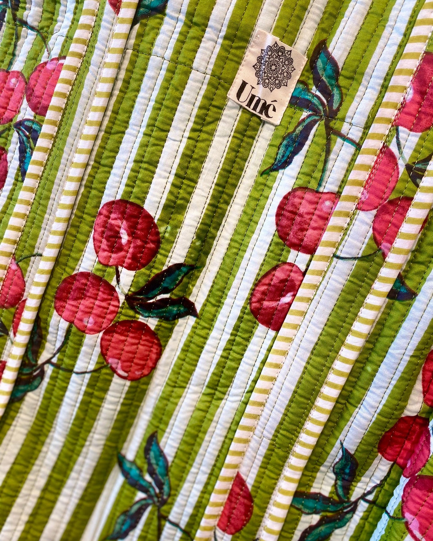 Draagtas Cherry Green met rits