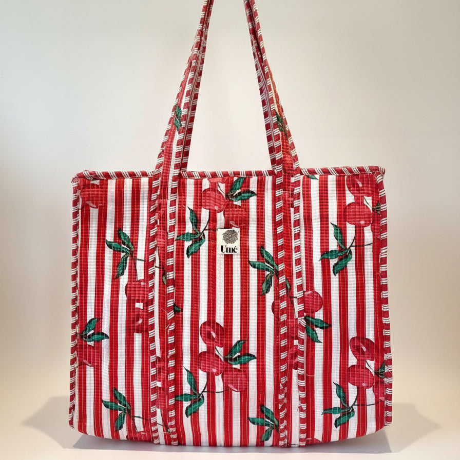 Draagtas Cherry Red met rits