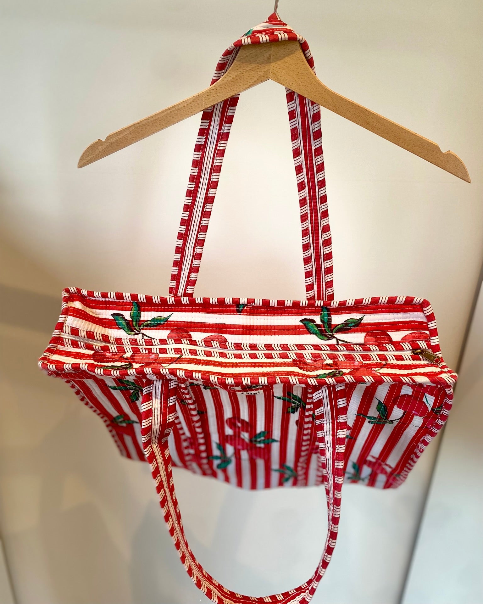 Draagtas Cherry Red met rits