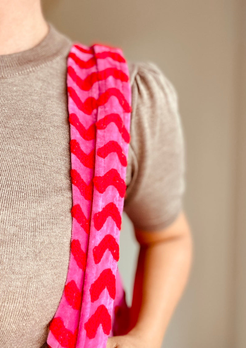 Velvet embroidery draagtas