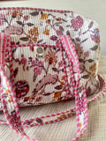 Weekendtas met bloemenmotief
