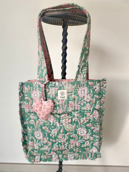Totebag Green Blossom