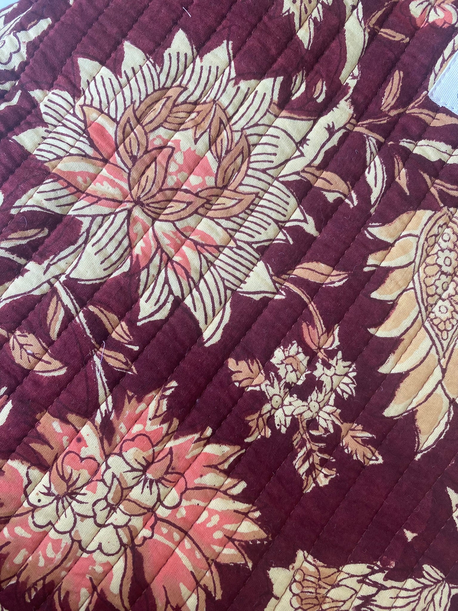 Totebag Burgundy Bloom