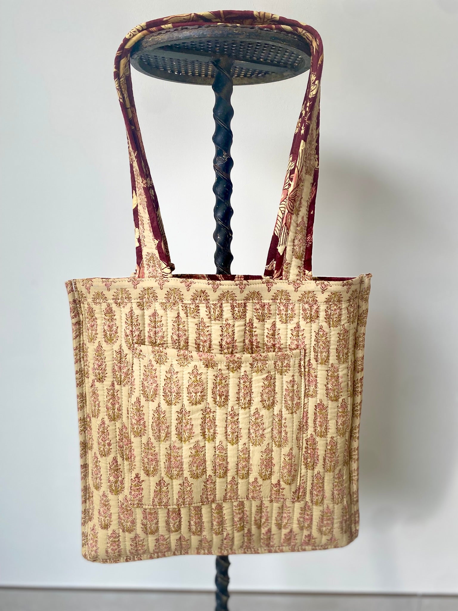 Totebag Burgundy Bloom