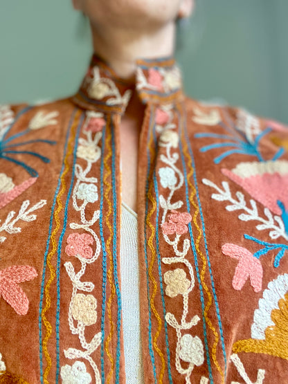 Suzani velvet jasje koper