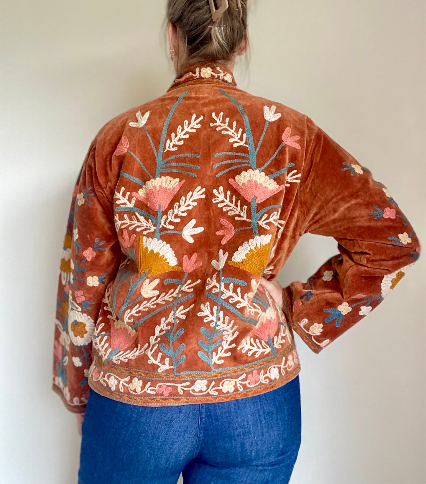 Suzani velvet jasje koper