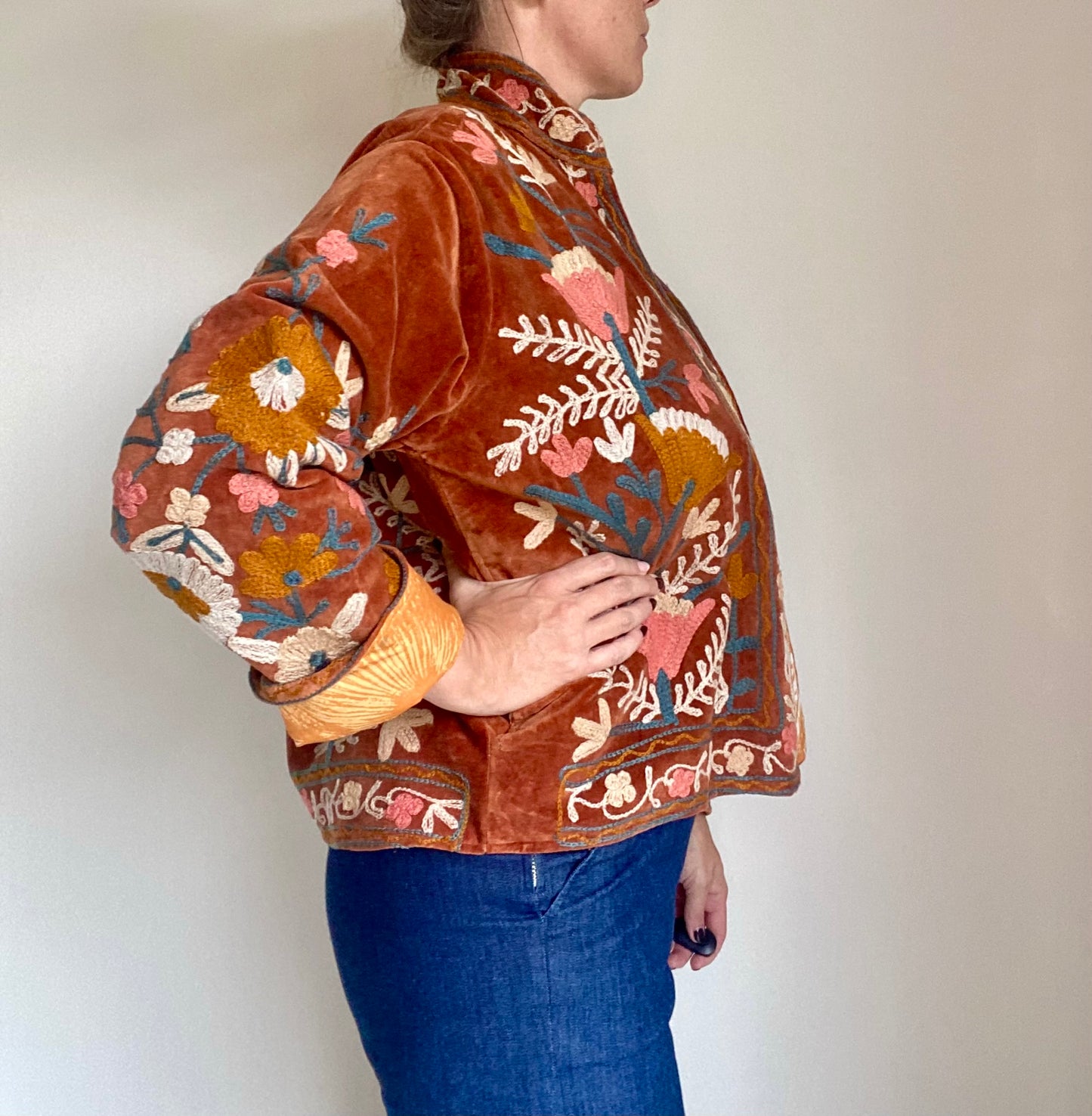 Suzani velvet jasje koper