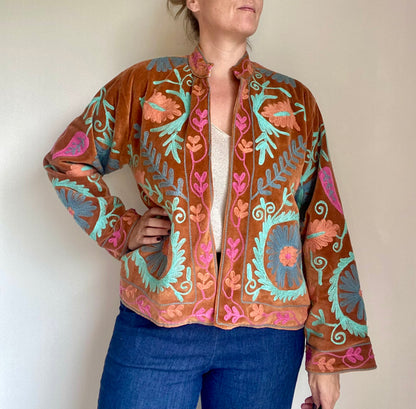 Suzani velvet jasje koper N°2