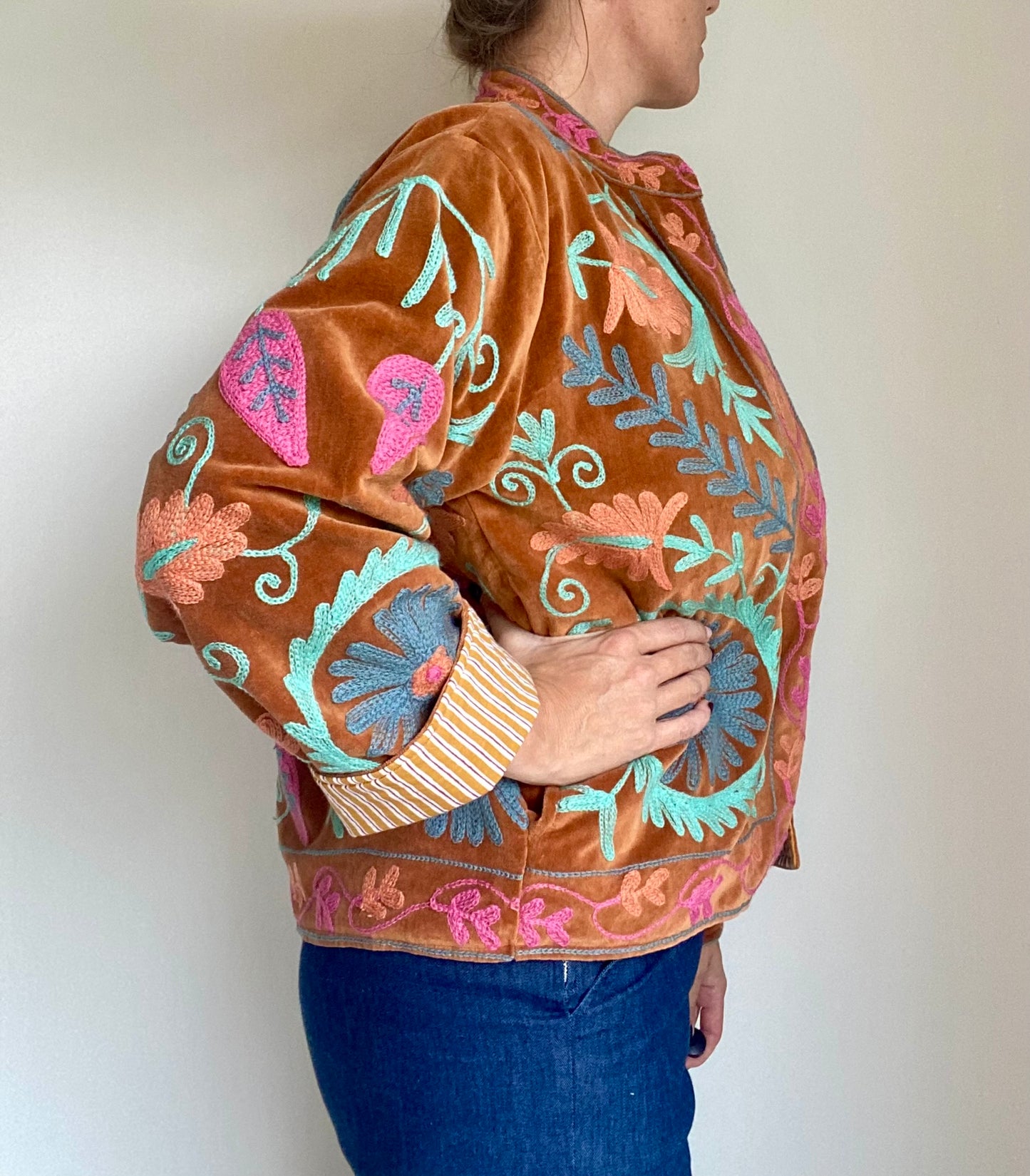 Suzani velvet jasje koper N°2