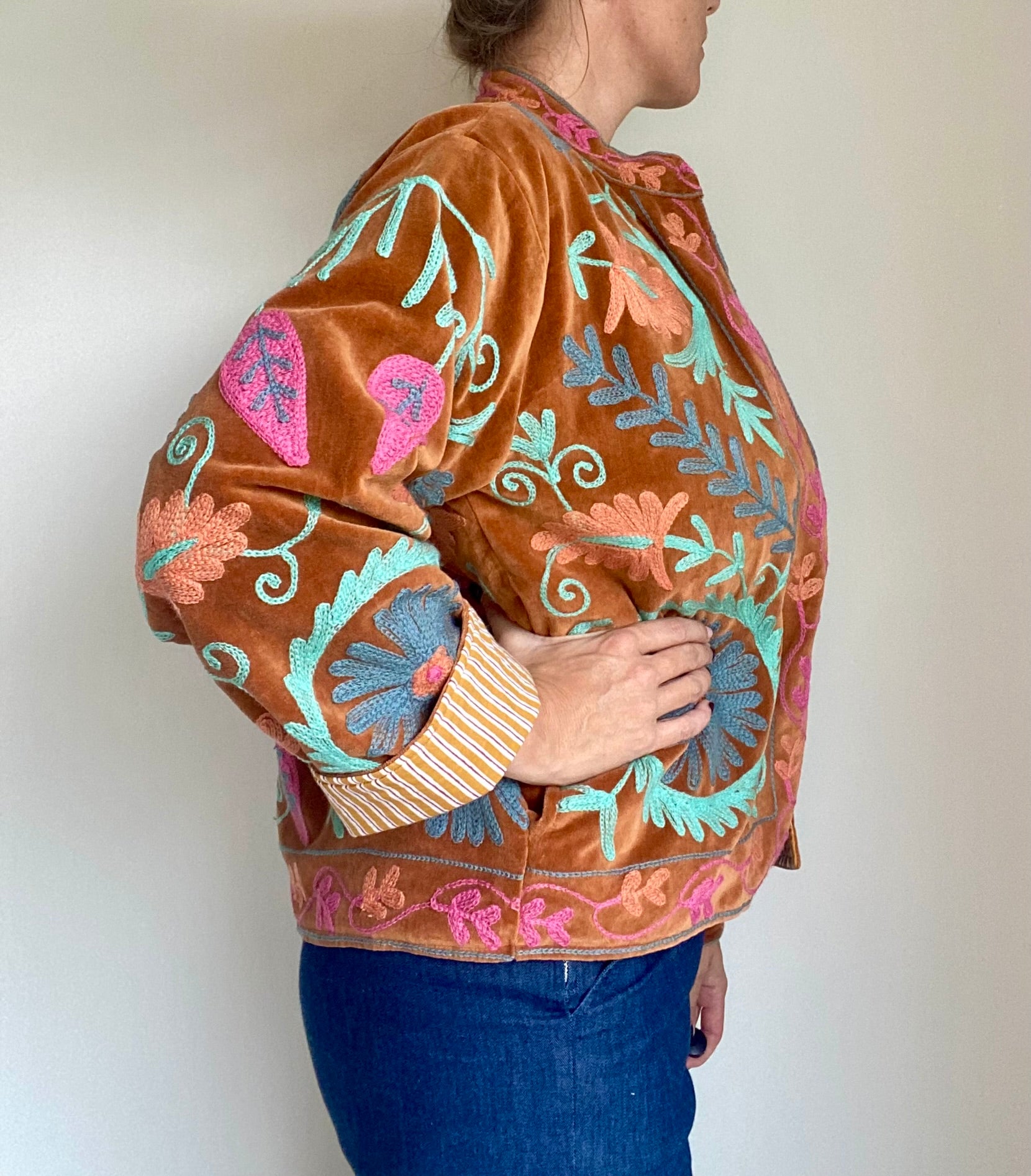 Suzani velvet jasje koper N°2