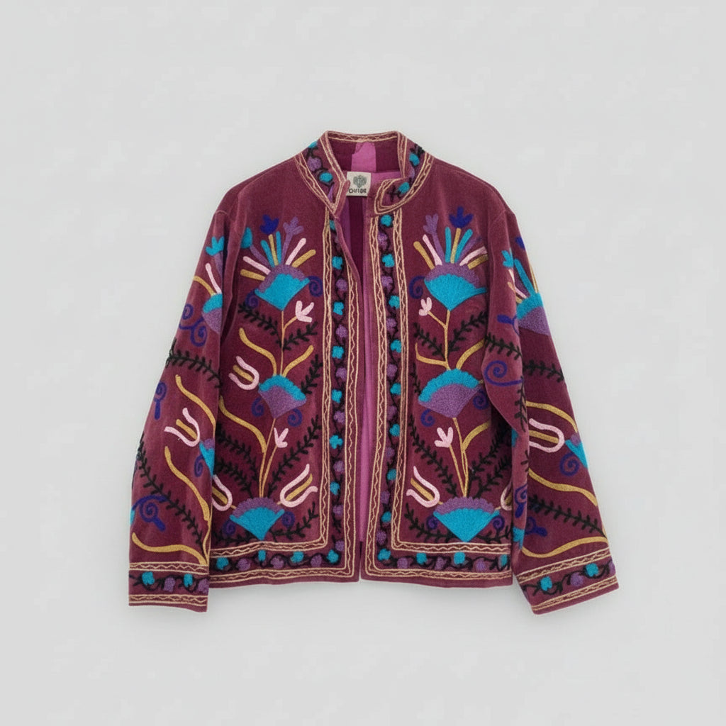 Suzani velvet jasje paars