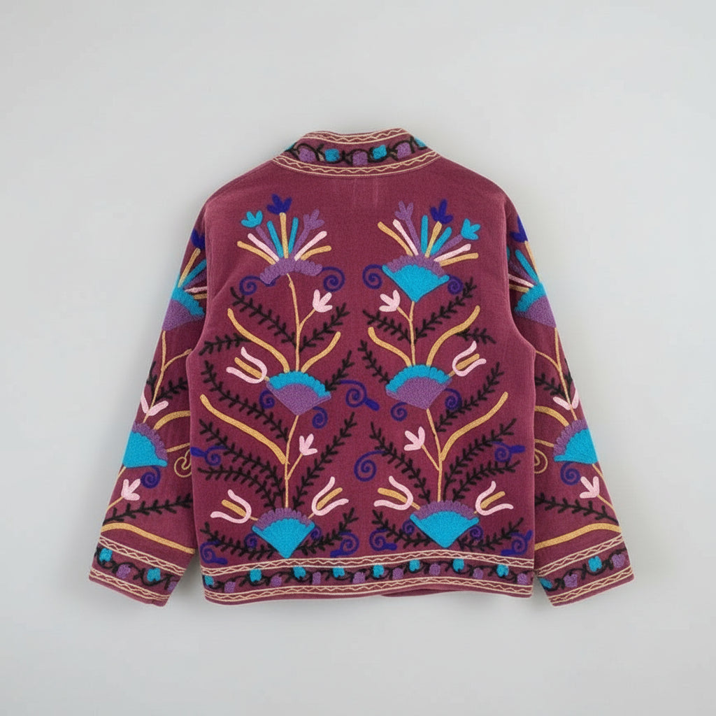 Suzani velvet jasje paars