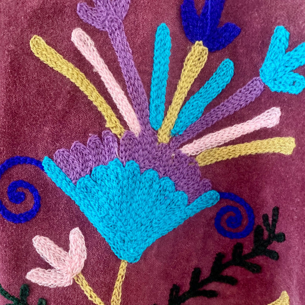 Suzani velvet jasje paars