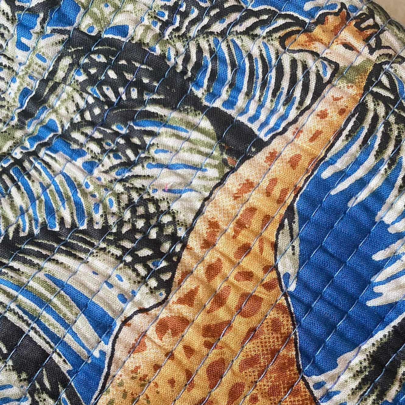 Toilettas blauwe tijger