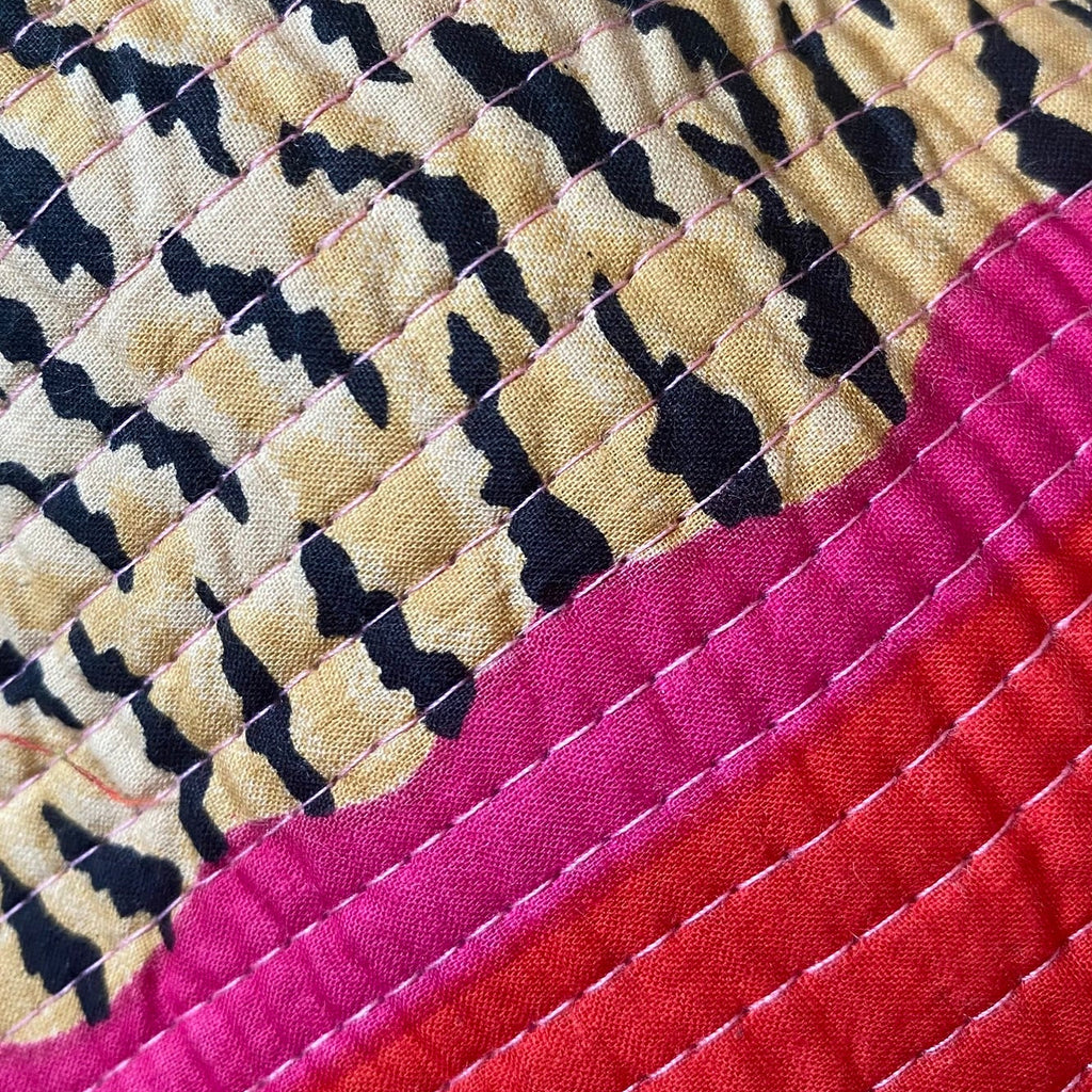 Toilettas tijger rood/paars