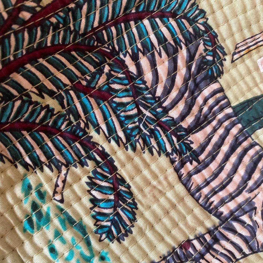 Toilettas tijger lichtgroen