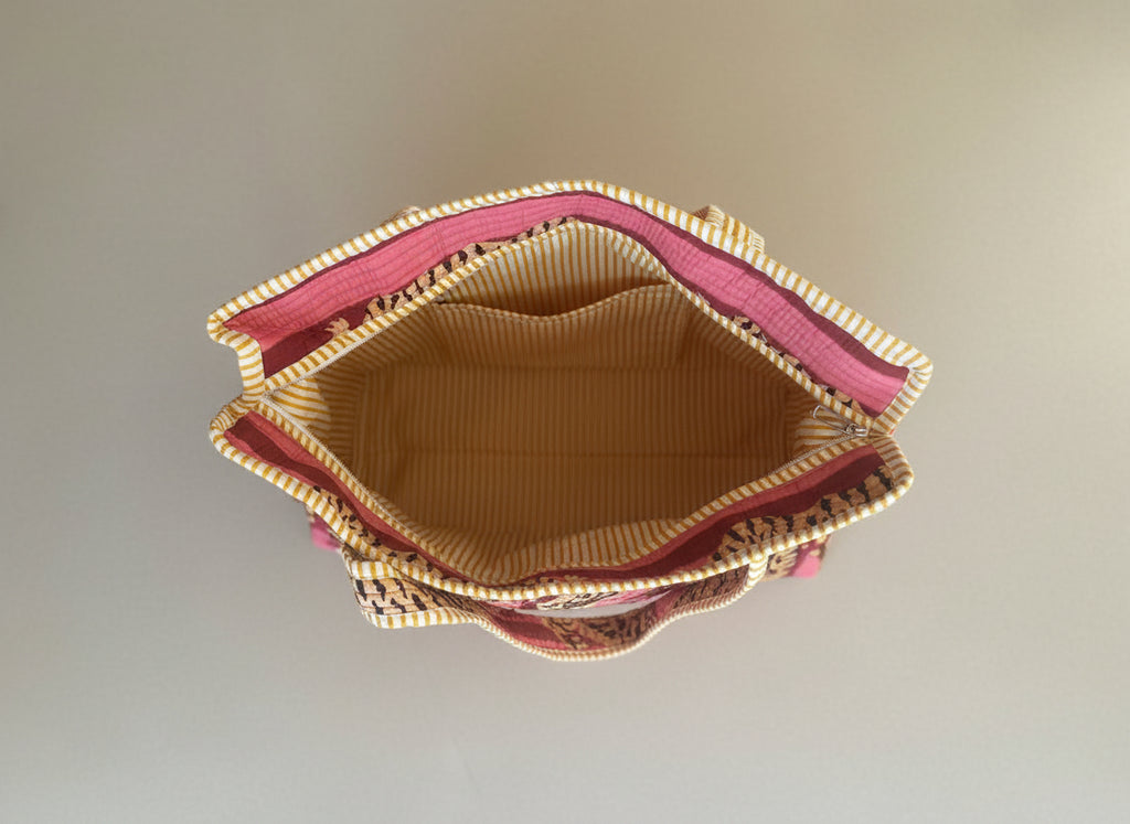 Draagtas tijger roze