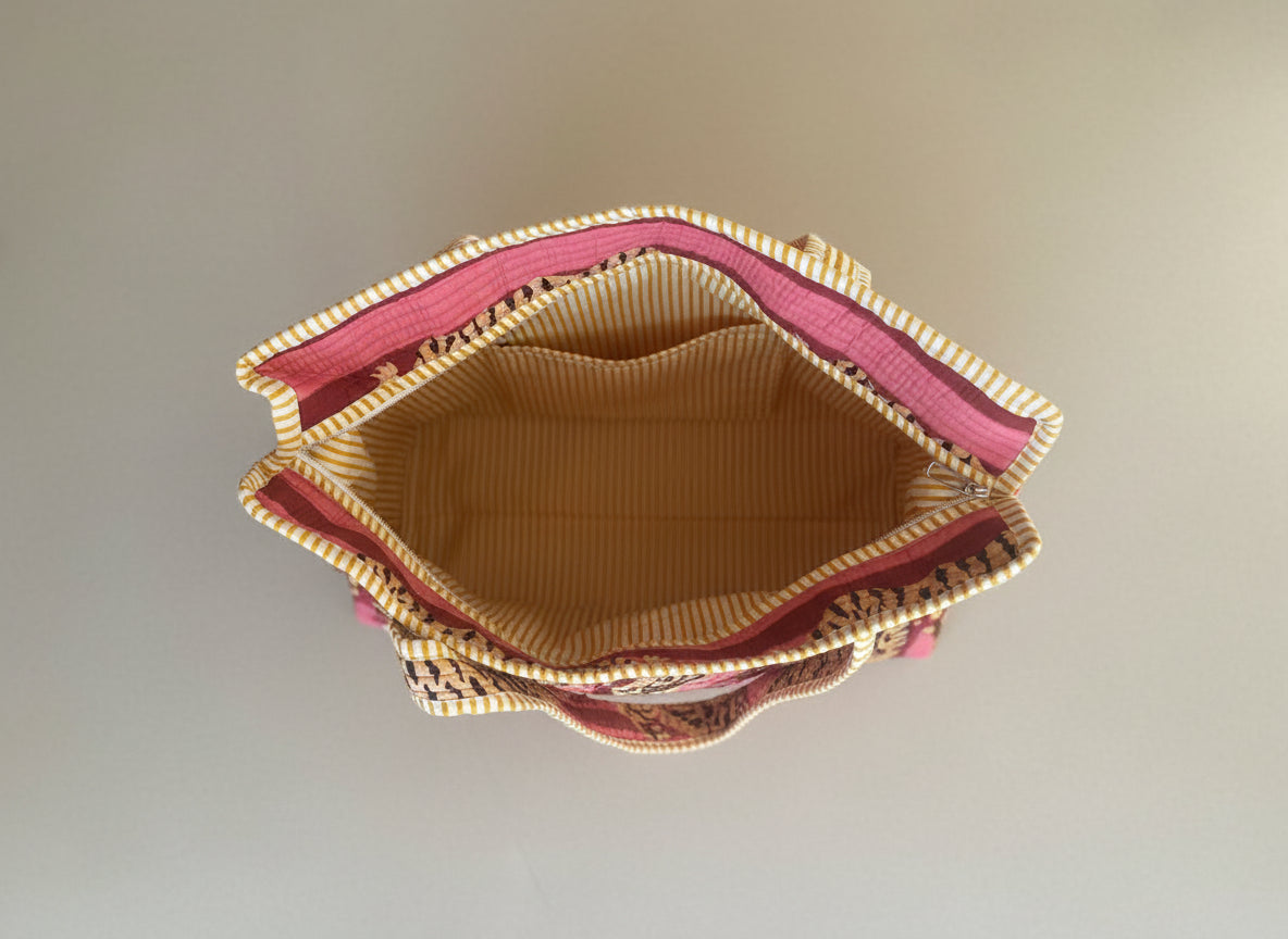 Draagtas tijger roze