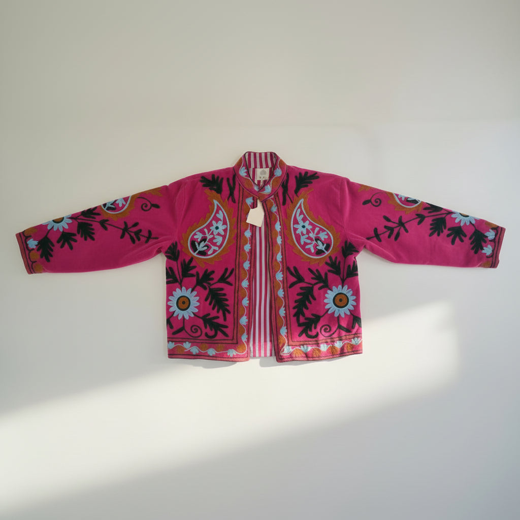 Suzani velvet jasje roze