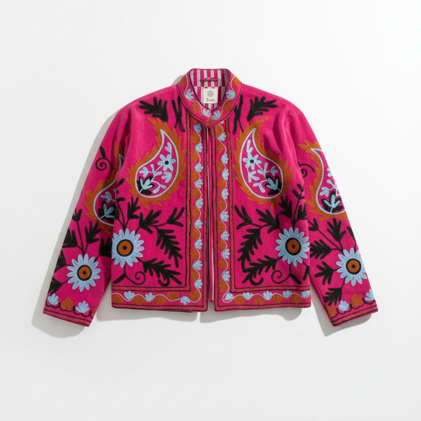 Suzani velvet jasje roze