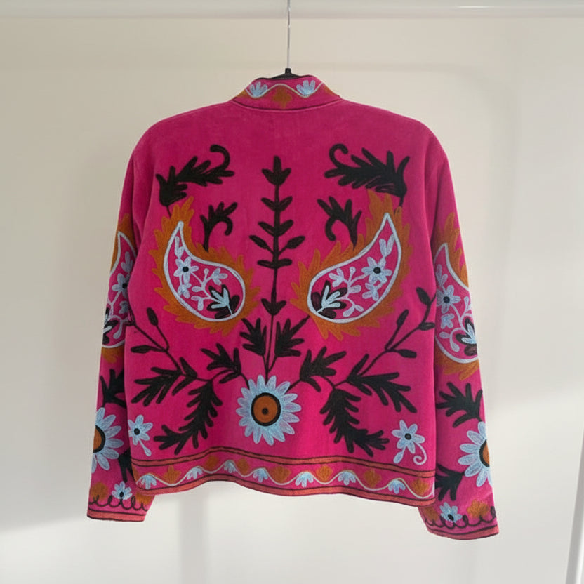 Suzani velvet jasje roze