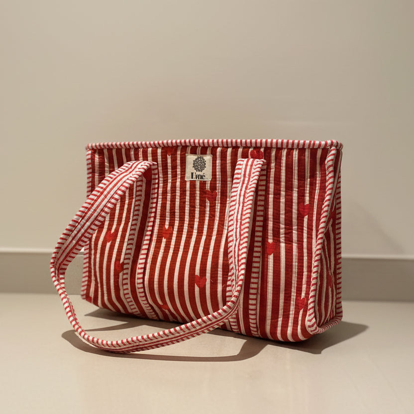 Tropical Red Carrier Bag