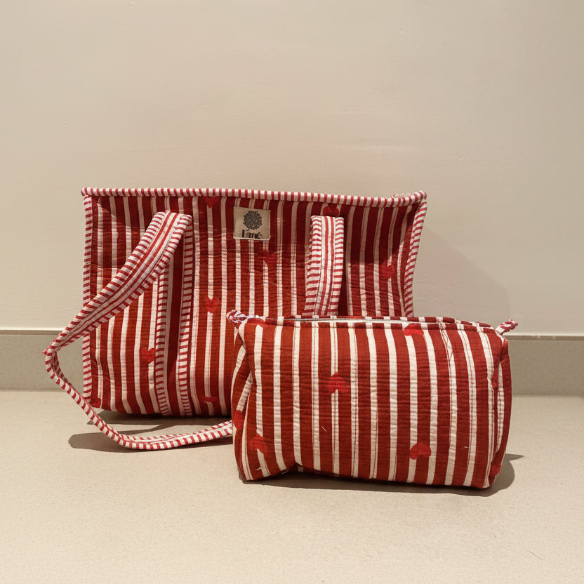 Tropical Red Carrier Bag