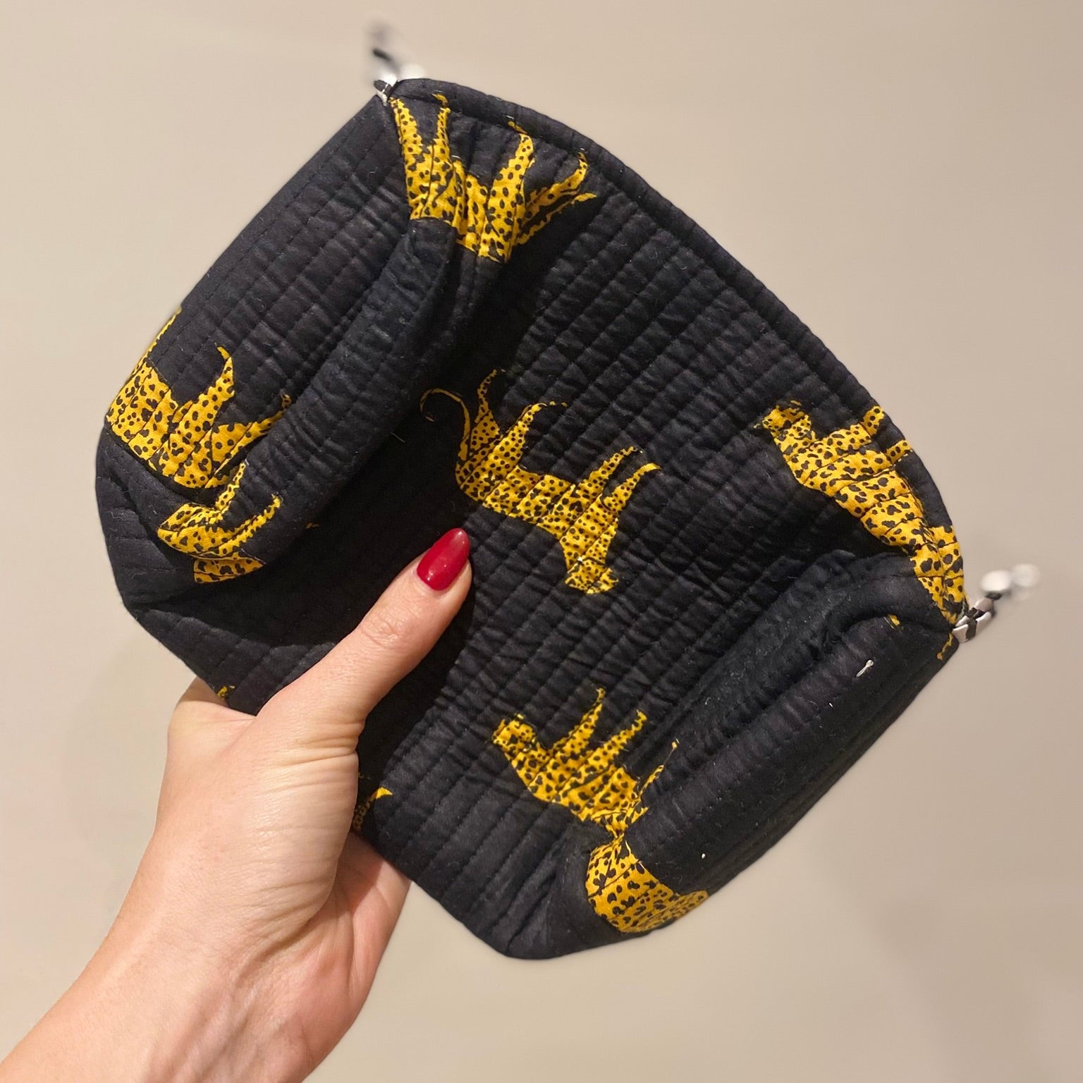 Toilettas zwart 🐆