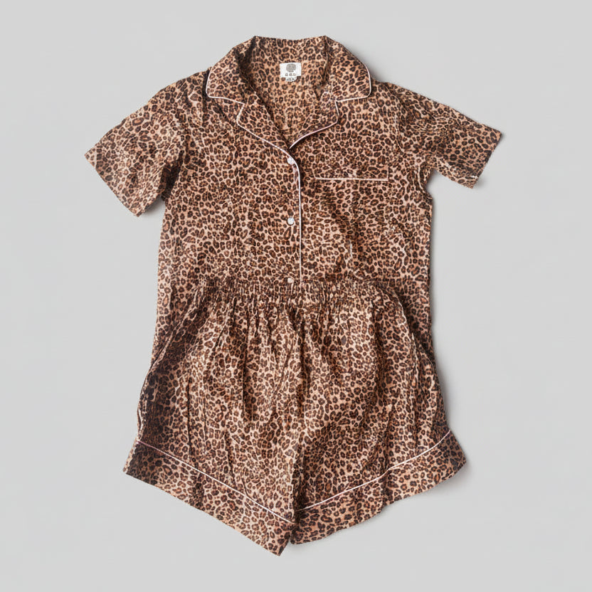 100% Katoenen zomerpyjama - Leopard 🐆