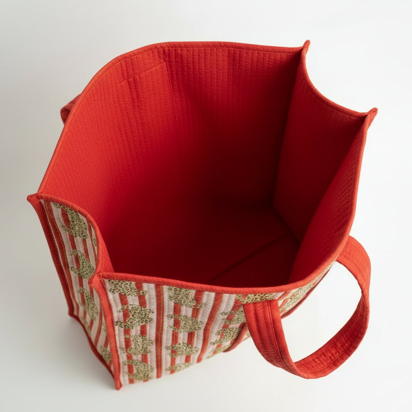 Tropical Red Carrier Bag