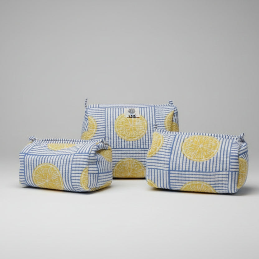 Toilettas blue striped lemon 🍋