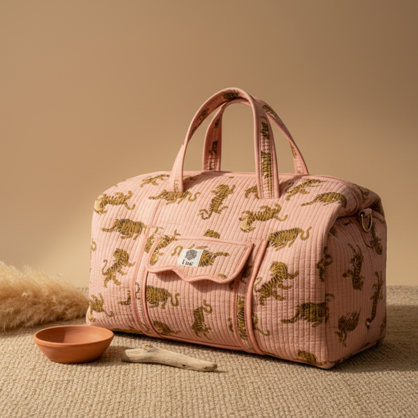 Weekendtas peachy tiger