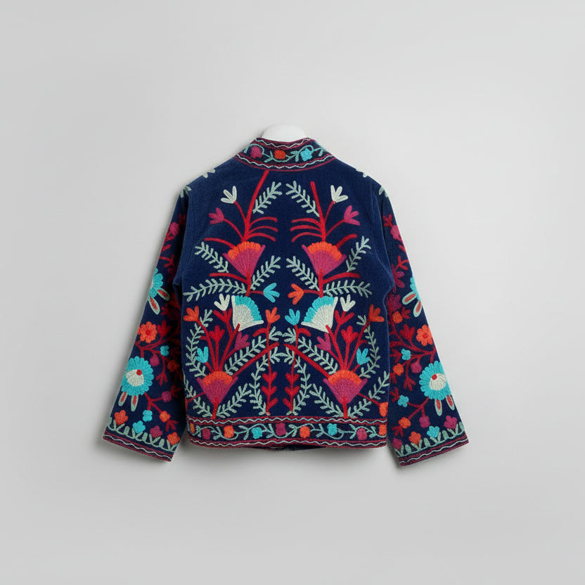 Suzani velvet donkerblauw