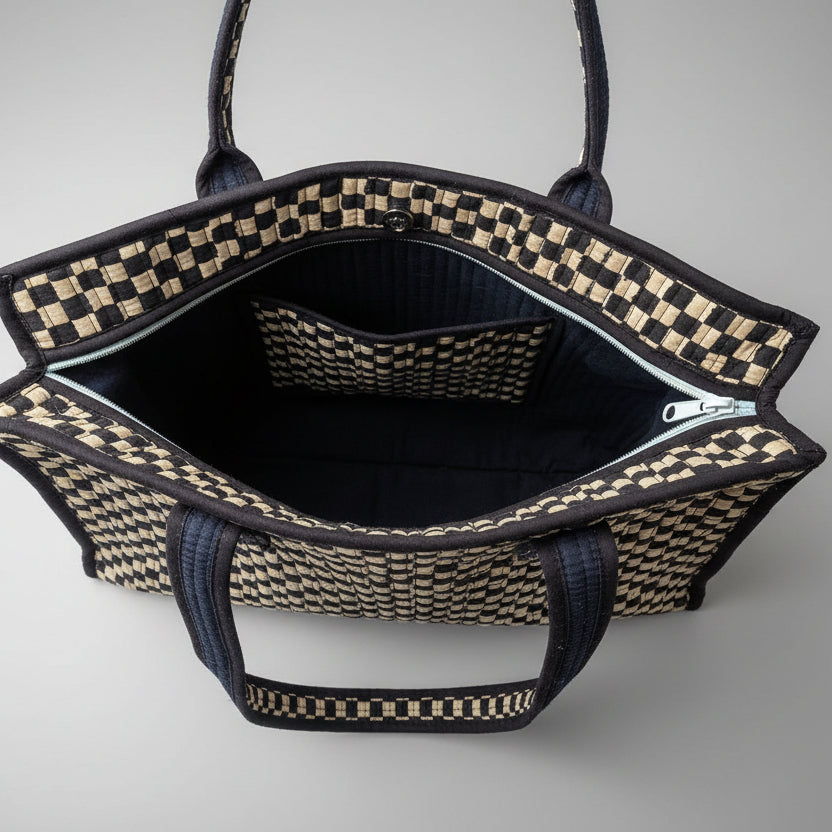 Midi draagtas checkerboard ⬛